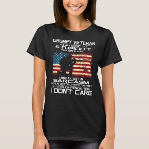Camiseta Eu Sou Um Veterano Engraçado Eu Amo Meu País Eu Er