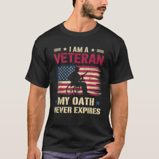 Camiseta Eu Sou Um Veterano Meu Juramento Nunca Expira Difi
