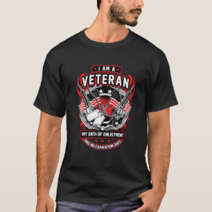 Camiseta Eu sou um veterano que o juramento não tem nenhuma
