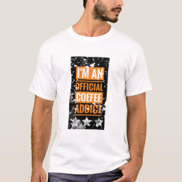 Camiseta Eu sou um viciado oficial em café