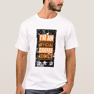 Camiseta Eu sou um viciado oficial em café