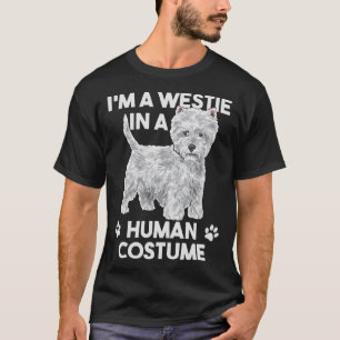 Camiseta Eu sou um Westie em uma fantasia humana na West Hi