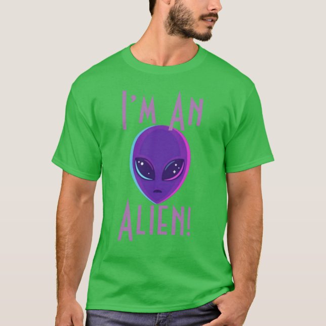 Camiseta Eu sou uma Alienígena (Frente)