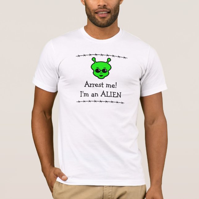 Camiseta Eu sou uma alienígena (Frente)