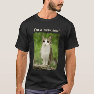 Camiseta Eu Sou Uma Alma Nova Gato Felino Coruja Híbrido Ga