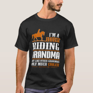 Camiseta Eu sou uma avó da equitação
