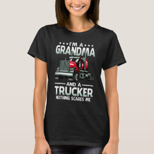 Camiseta Eu Sou Uma Avó e Caminhoneira Nada Me Assusta Dia
