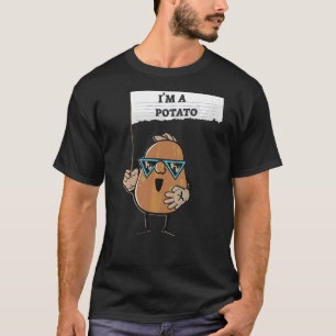 Camiseta Eu Sou Uma Batata Frita De Batata Frita Cuja Figur