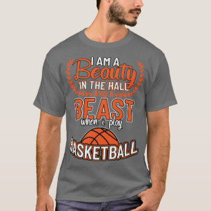 Camiseta Eu Sou Uma Bela No Basquete Da Besta Hall