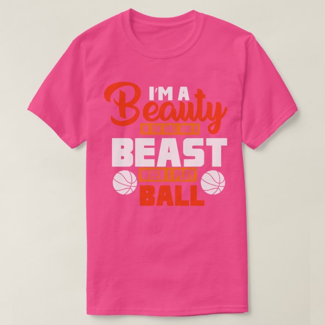 Camiseta Eu Sou Uma Bela No Hall E Uma Besta Quando Eu Toco (Frente do Design)