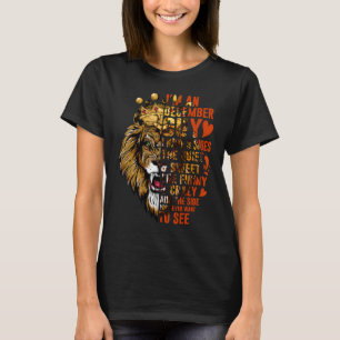 Camiseta Eu sou uma Cara de dezembro Eu tenho três lados do