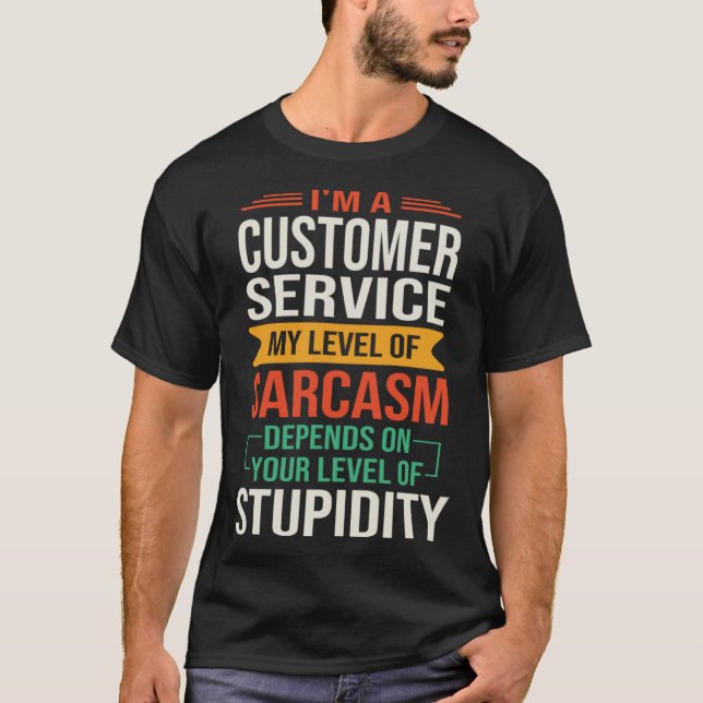 Camiseta Eu sou uma Citação Sarcástica do Serviço de Atendi (Frente)