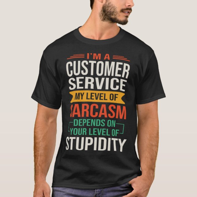Camiseta Eu sou uma Citação Sarcástica do Serviço de Atendi (Frente)