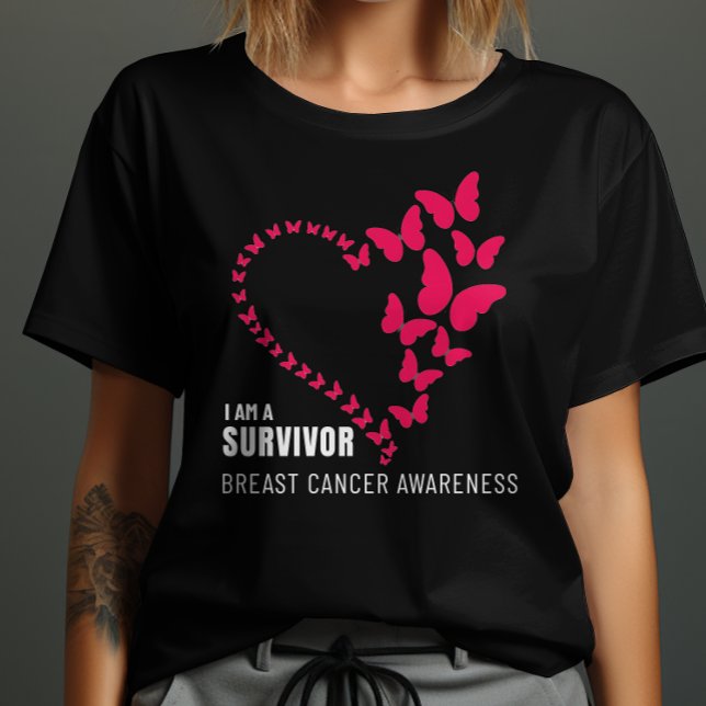 Camiseta Eu Sou Uma Consciência De Cancer De Sobrevivência (Criador carregado)
