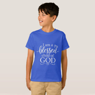 Camiseta Eu Sou uma Criança Abençoada de Deus