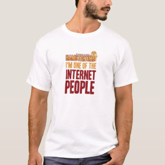Camiseta Eu sou uma das pessoas do t-shirt do Internet