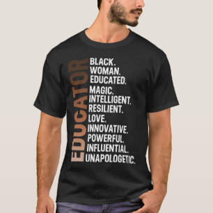 Camiseta Eu Sou Uma Educadora Negra Mulher Afro História Ne