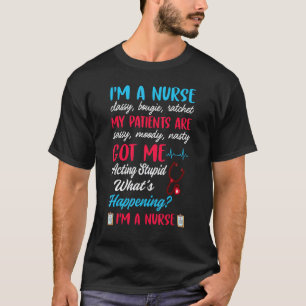 Camiseta Eu Sou Uma Enfermeira Chique Esnobe Briguenta Meus
