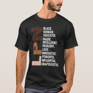 Camiseta Eu Sou Uma Enfermeira Lpn Negra Rn Afro Mulher His