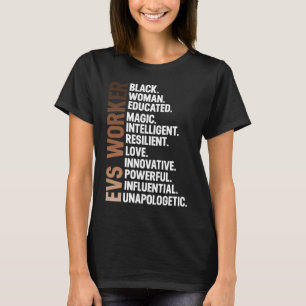 Camiseta Eu Sou Uma Enfermeira Trabalhadora Negra EVS Afro