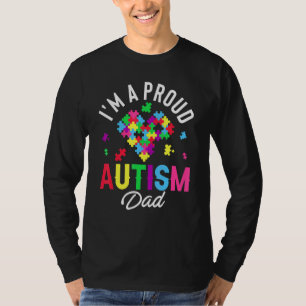 Camiseta Eu sou uma família Pai Autismo Orgulhosa que combi