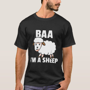 Camiseta Eu sou uma fantasia de ovelha para um fazendeiro d