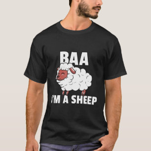 Camiseta Eu sou uma fantasia de ovelha para um fazendeiro d