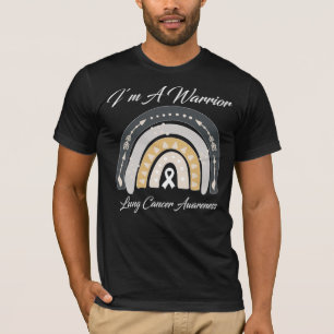 Camiseta Eu sou uma fita branca de consciência Cancer pulmo