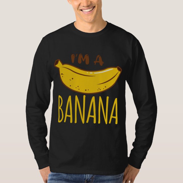 Camiseta Eu sou uma Fruta de banana Vegan Vegetarian Funny (Frente)