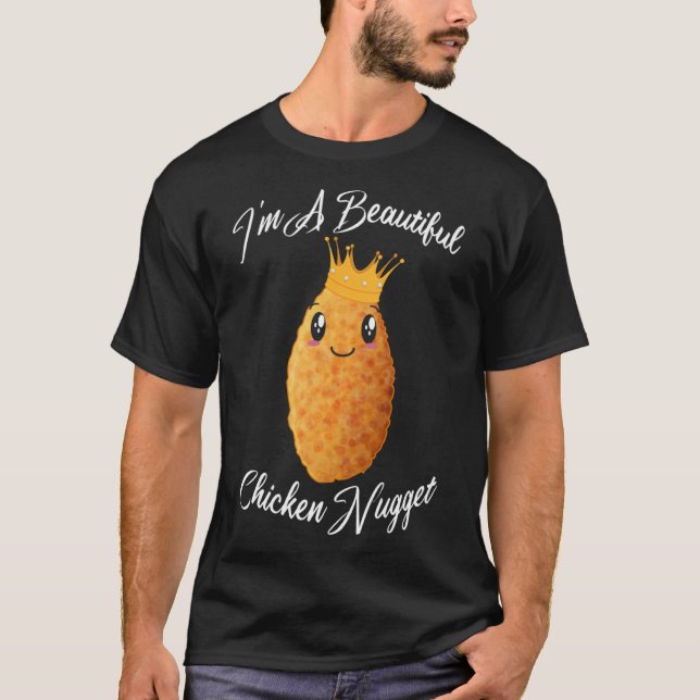 Camiseta Eu sou uma galinha linda, noiva, frango frita (Frente)