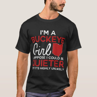Camiseta Eu Sou Uma Garota De Buckeye Shirt Ohio State Para