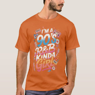 Camiseta Eu sou uma garota de Rb dos anos 90 menino retrô