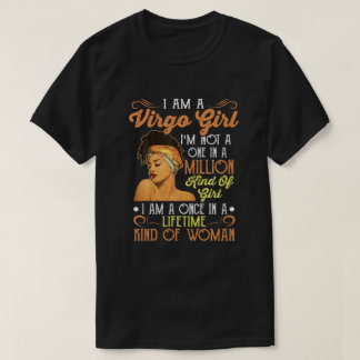 Camiseta Eu sou uma garota de Virgem Negra.