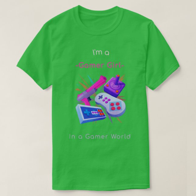 Camiseta Eu Sou Uma Garota Gamer (Frente do Design)