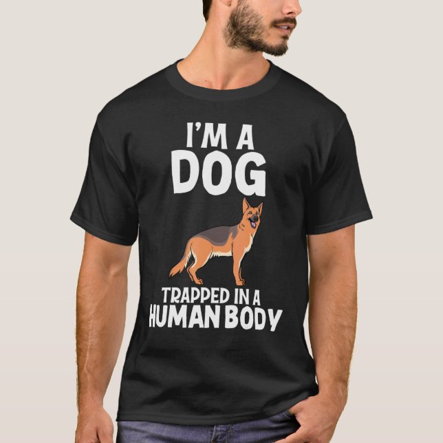 Camiseta Eu Sou Uma German shepherd De Cão, Lady Tee (Frente)