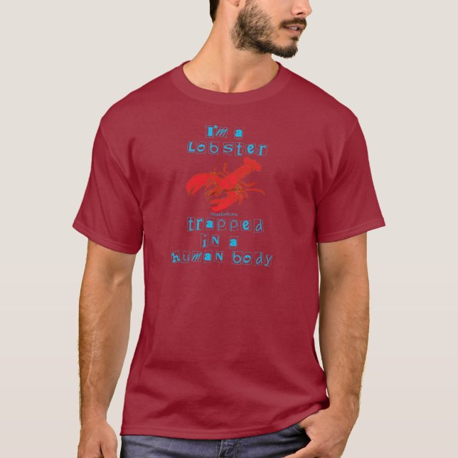 Camiseta Eu sou uma lagosta (Frente)