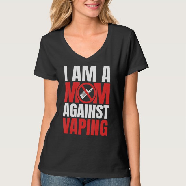 Camiseta Eu Sou Uma Mãe Contra Vapitar Mamães Engraçadas_1 (Frente)