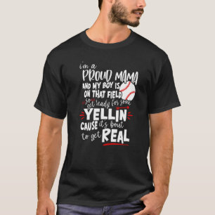 Camiseta Eu sou uma mãe orgulhosa Dia de os pais Dia de Nat