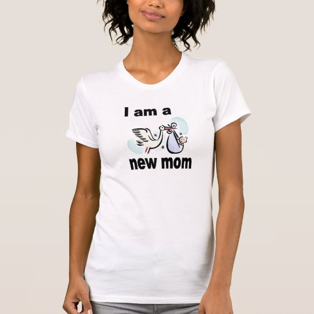 Camiseta Eu sou uma mamã nova (Frente)