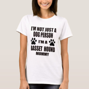 Camiseta Eu sou uma mamãe de Basset Hound