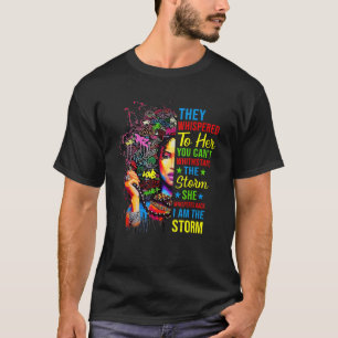 Camiseta Eu sou uma mulher africana forte. Eu sou o tenente