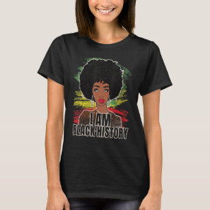 Camiseta Eu sou uma mulher da história negra afro-americana