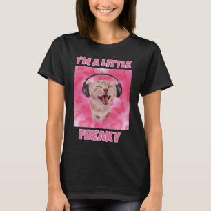 Camiseta Eu sou uma mulher de meme de gato esquisita