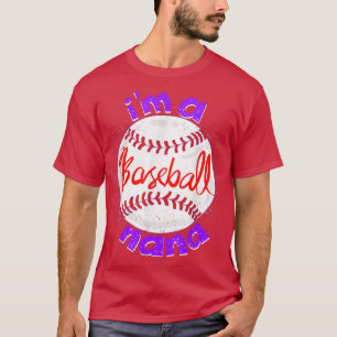 Camiseta Eu sou uma Nana Legal Bat and Ball Avó Gif