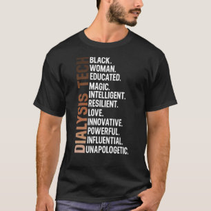 Camiseta Eu Sou Uma Negra Histórica Negra De Diálise Afro-M