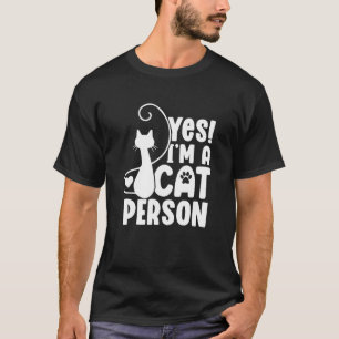 Camiseta Eu Sou Uma Pessoa de Gato  Gato Fofo  Gatinhos Mam