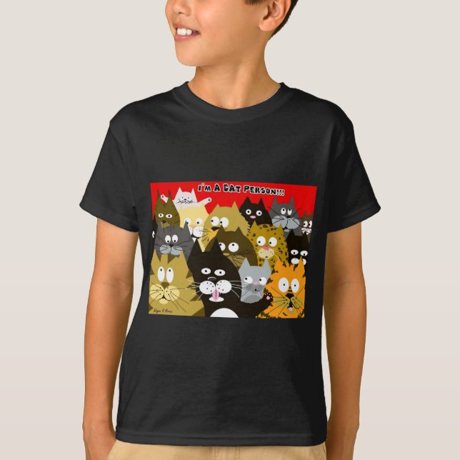 Camiseta Eu sou uma pessoa do gato! (Frente)