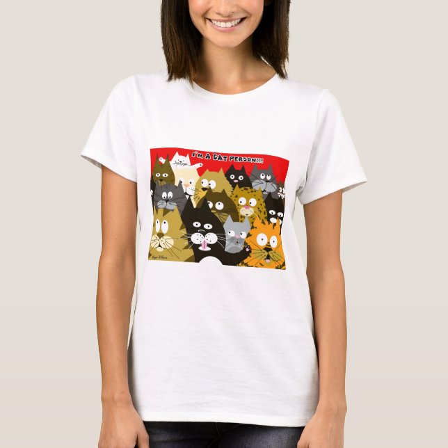 Camiseta Eu sou uma pessoa do gato (Frente)