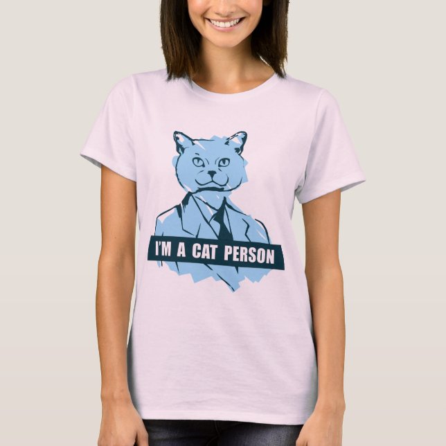 Camiseta Eu sou uma pessoa do gato (Frente)