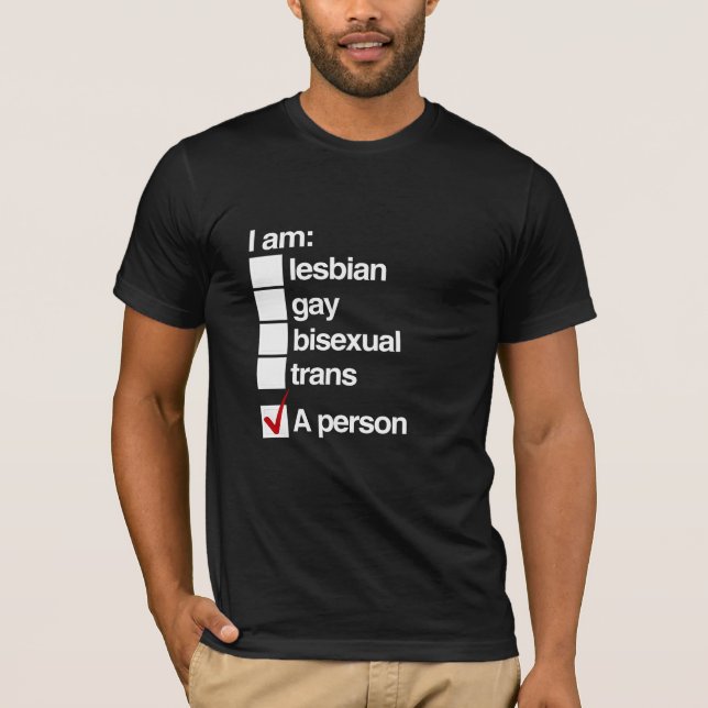 Camiseta Eu sou uma pessoa LGBT (Frente)